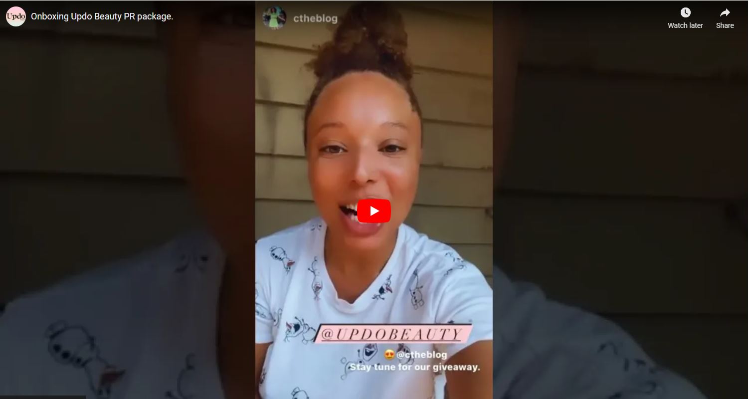 Load video: Onboxing Updo Beauty PR box