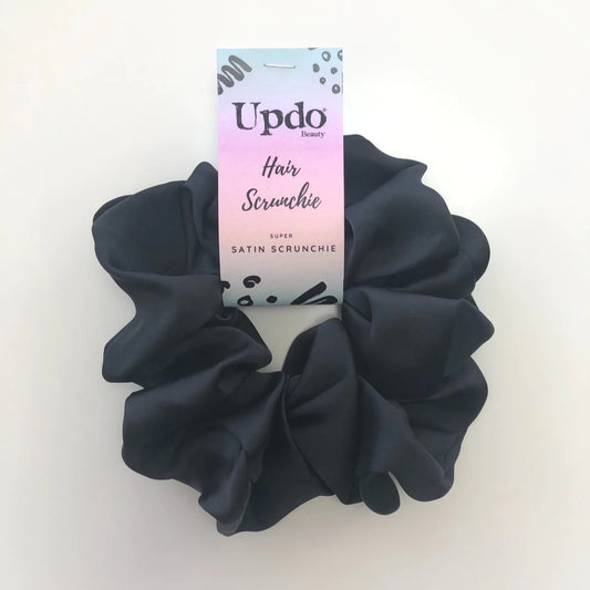 Black XL Hair Scrunchie