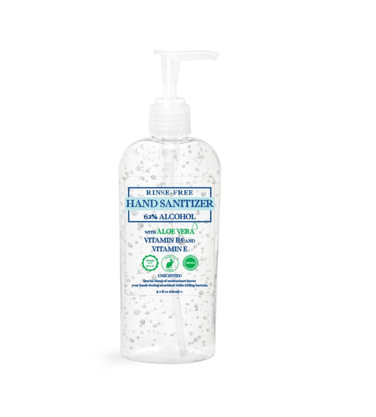 Hand Sanitizer (62% alcohol) 8 oz