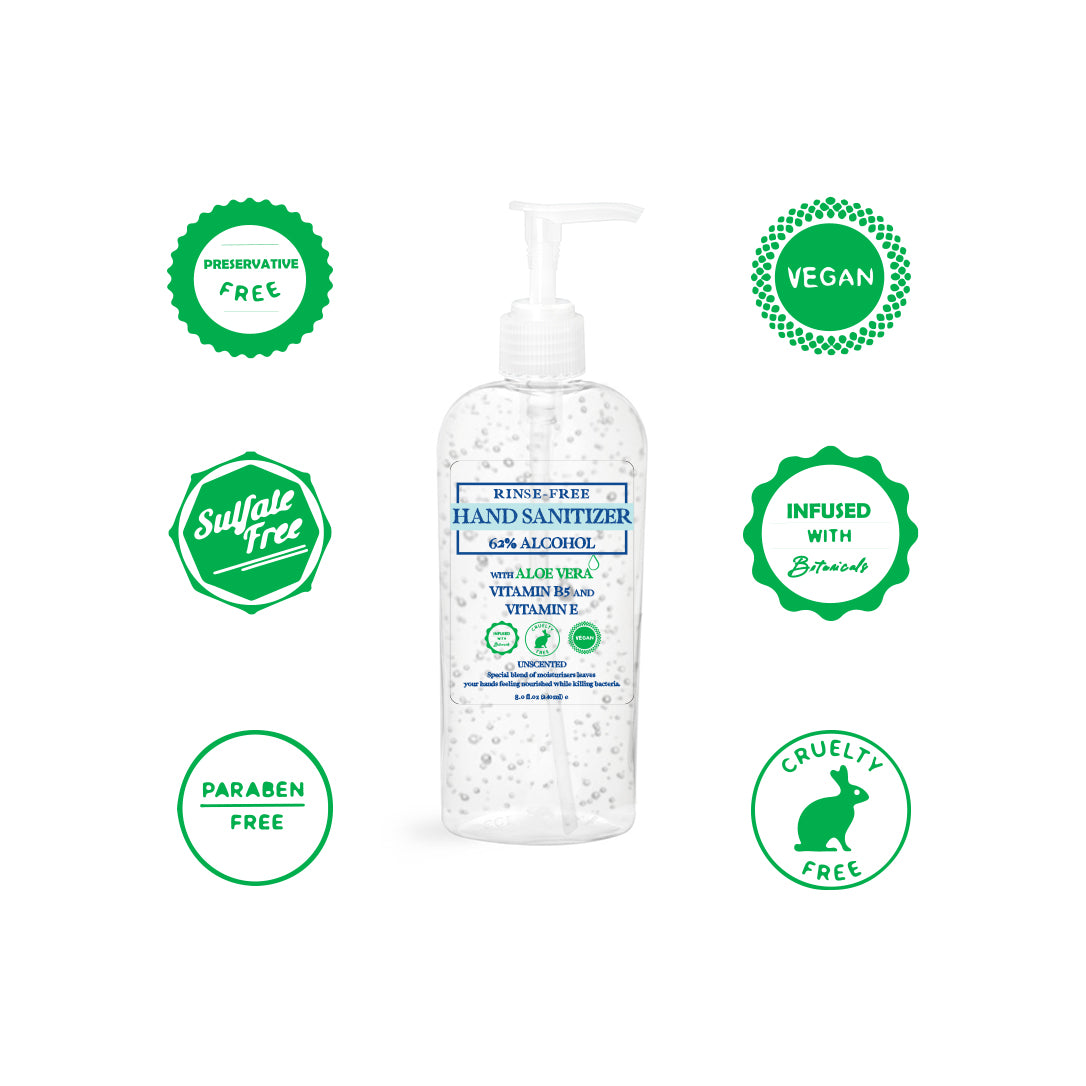 Hand Sanitizer (62% alcohol) 8 oz