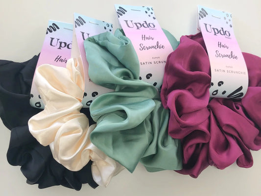 Black XL Hair Scrunchie
